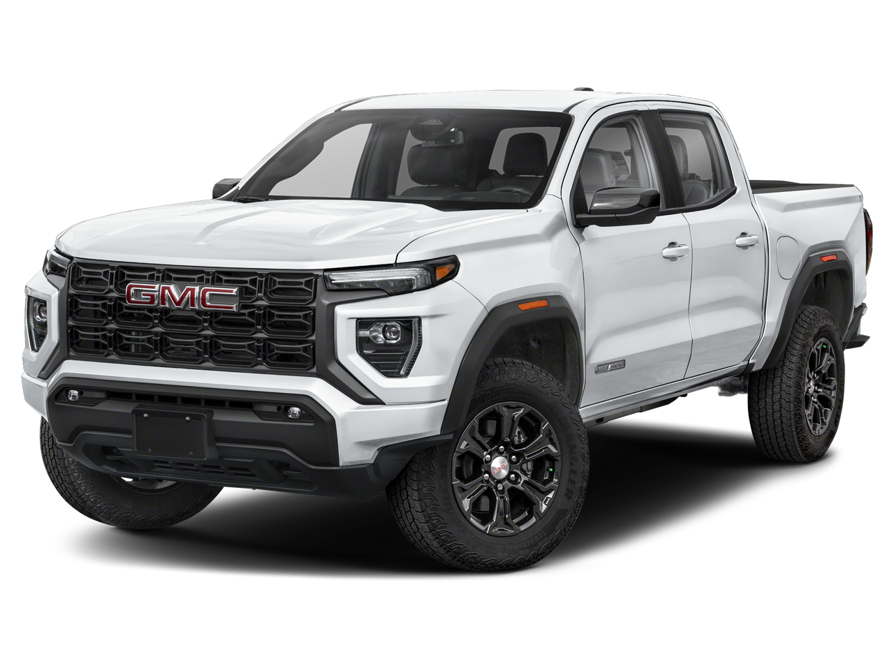 2026 GMC Canyon Elevation in Summit White — front three-quarter view